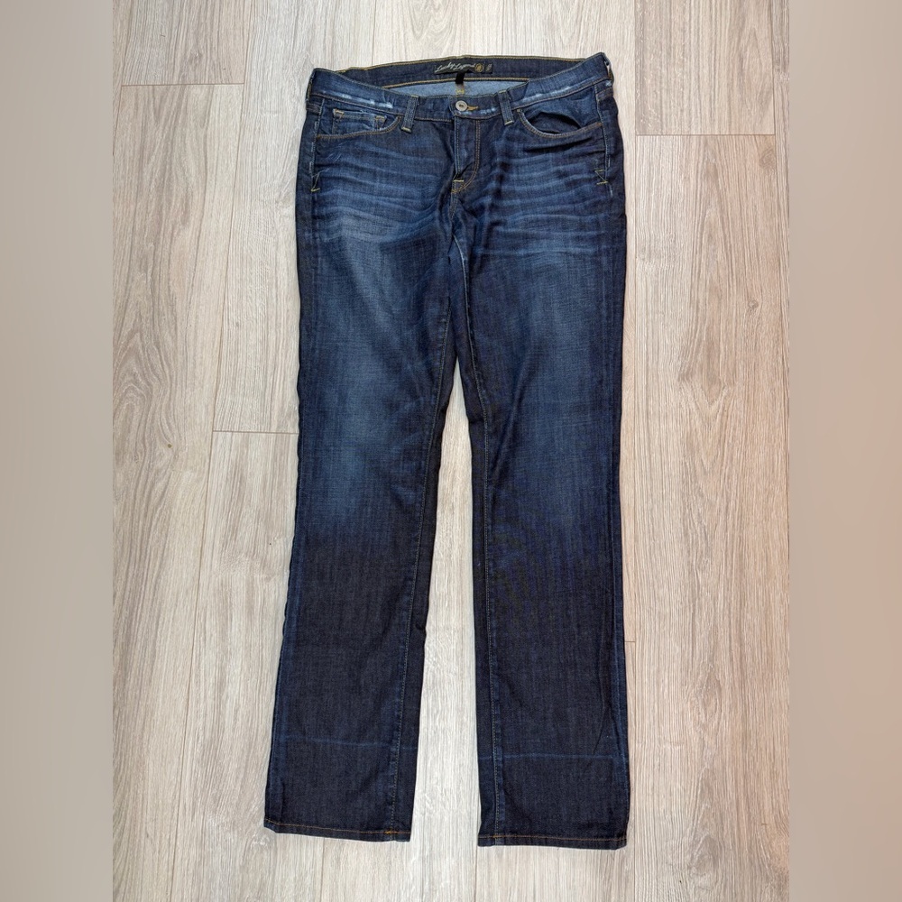 Vintage‎ Lucky Legend Zoe Womens Jeans Dark Wash Mid Rise Straight Size 31